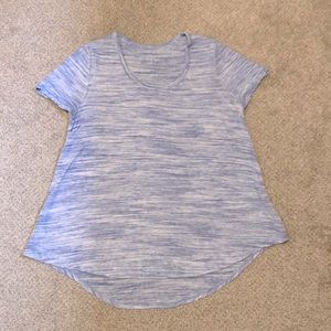 Blue + white Merona tee